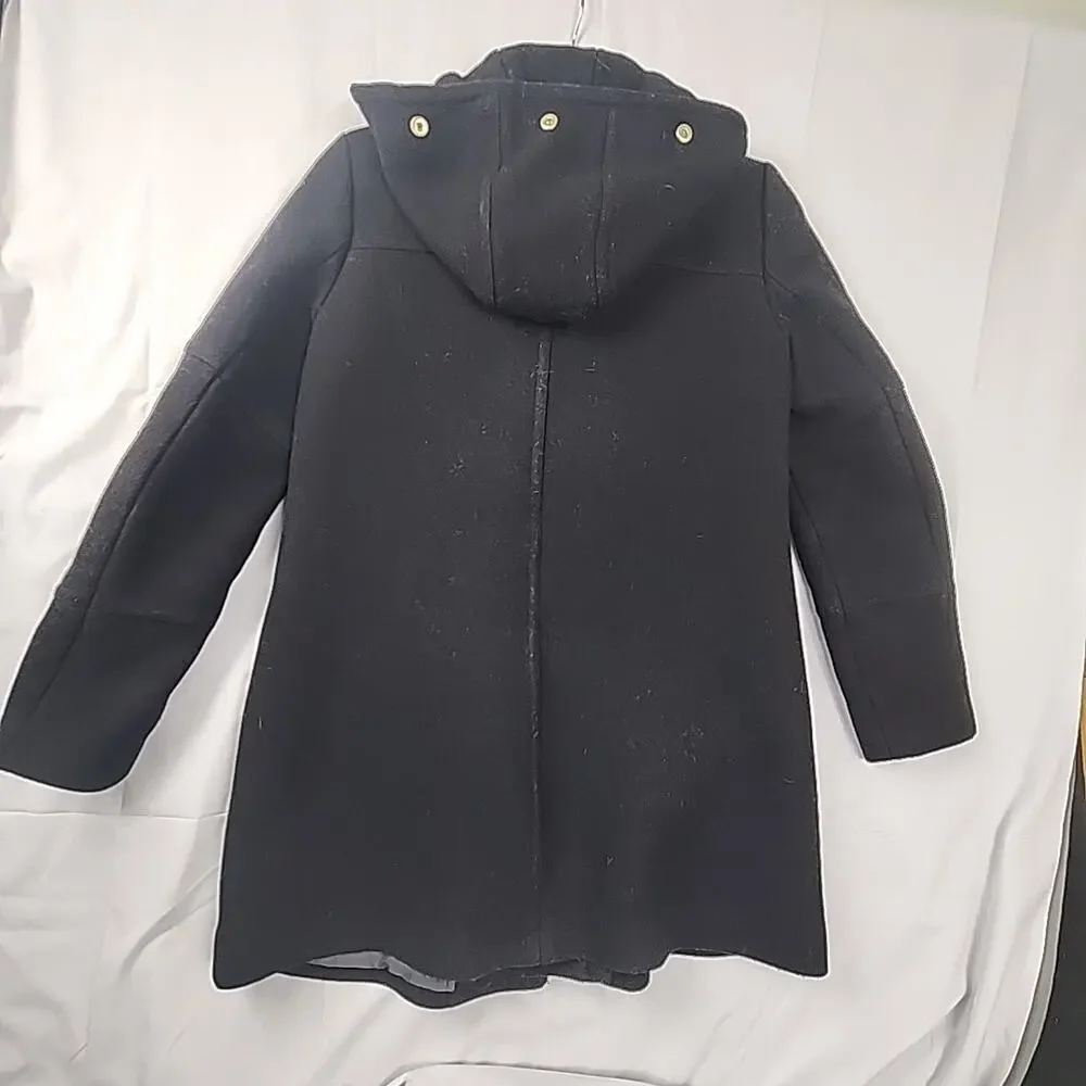 JCrew Womens 6 Chateau Parka Italian StadiumCloth Hooded Wool Warm No Fur Collar - Picture 4 of 7